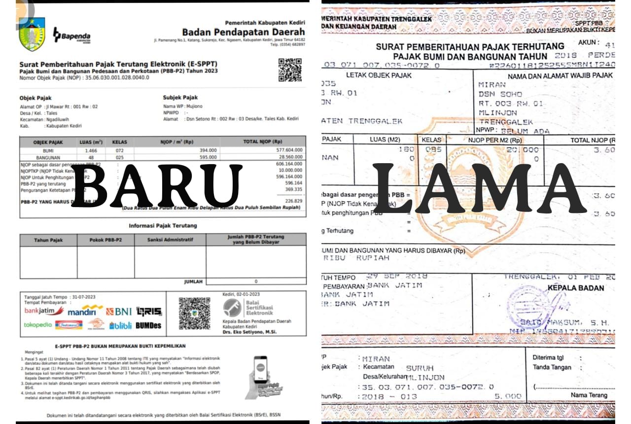 PERUBAHAN TAMPILAN SPPT (PIPIL PAJAK)